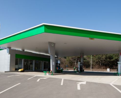 Gas station during the day time